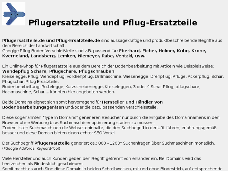 www.pflugersatzteile.de