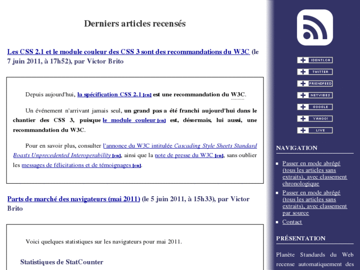 www.planet-web-standards.info