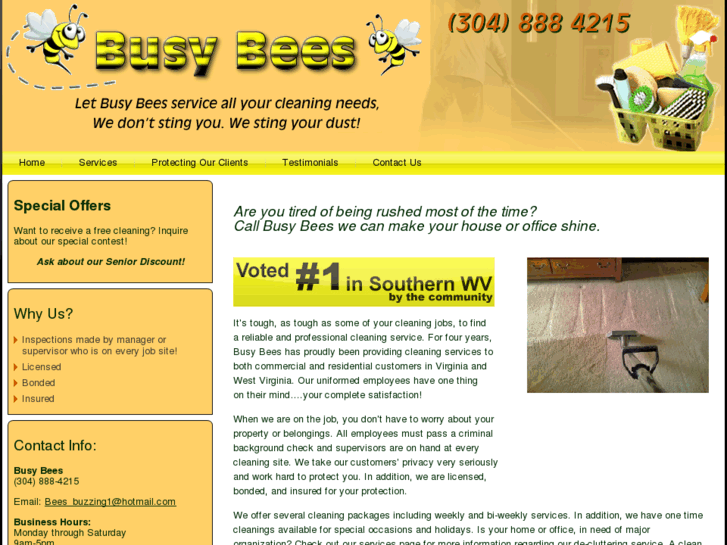 www.busybeesprofessionalcleaning.com