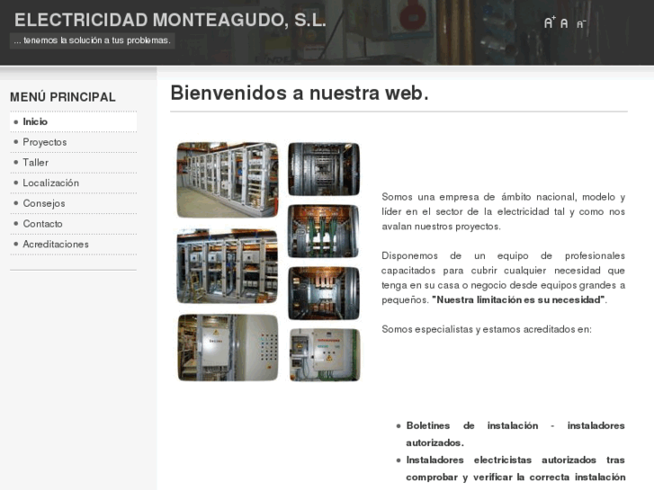 www.electricidadmonteagudo.es