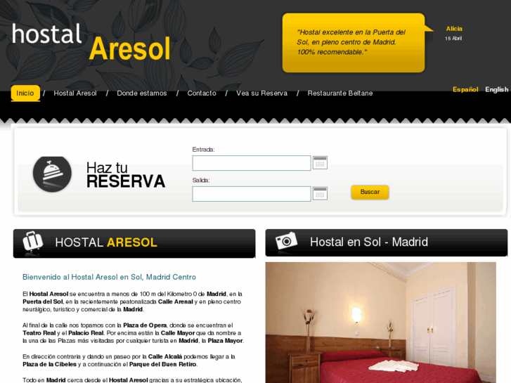 www.hostal-aresol.com