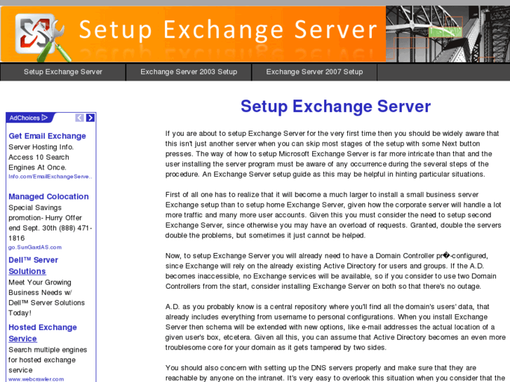 www.setupexchangeserver.net