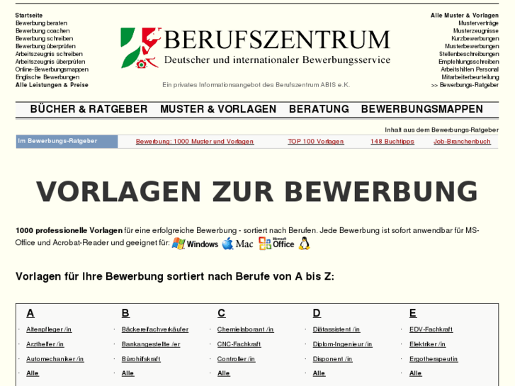 www.bewerbung-vorlagen.de