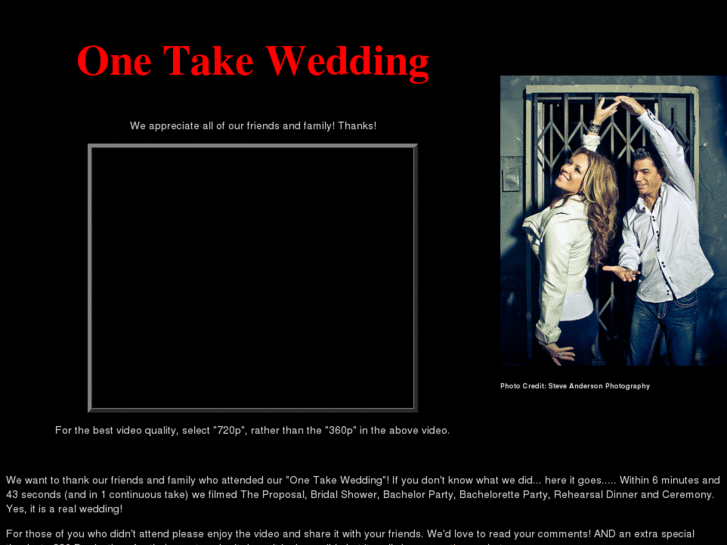 www.onetakewedding.com