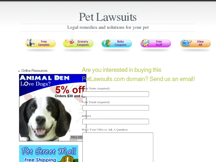 www.petlawsuits.com