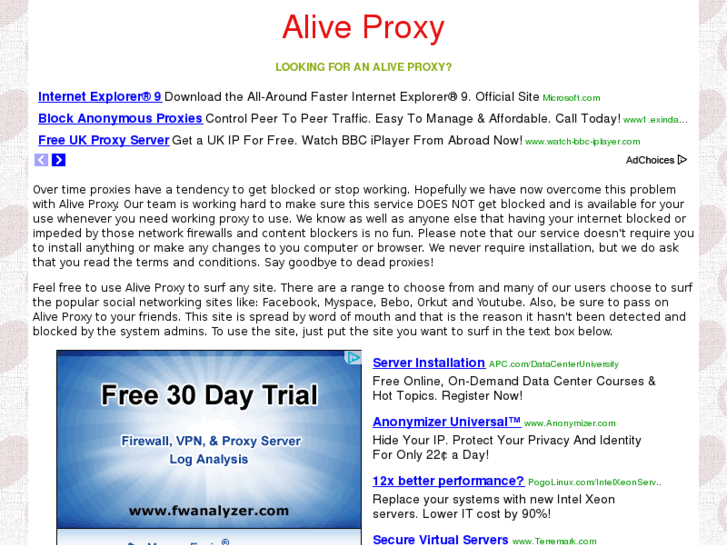 www.aliveproxy.org