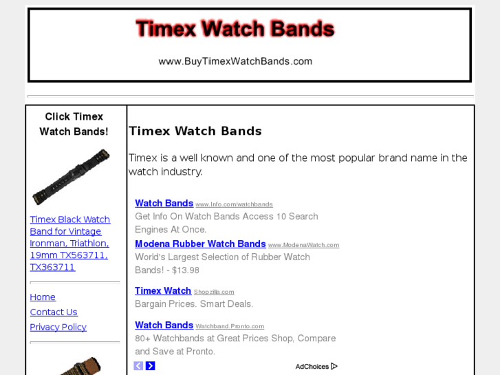 www.buytimexwatchbands.com