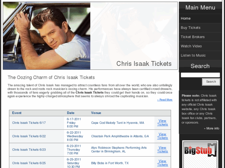 www.chrisisaaktickets.net