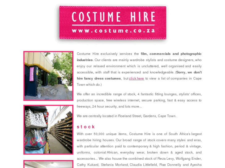 www.costume.co.za