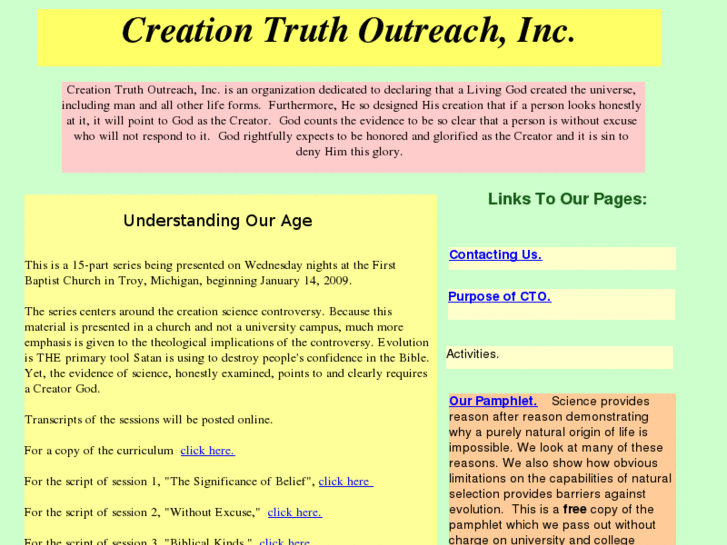 www.creationtruthoutreach.org