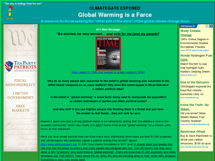 www.globalwarmingisafarce.com