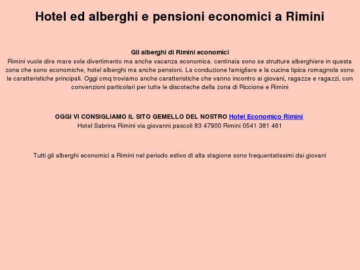 www.hoteleconomicirimini.com