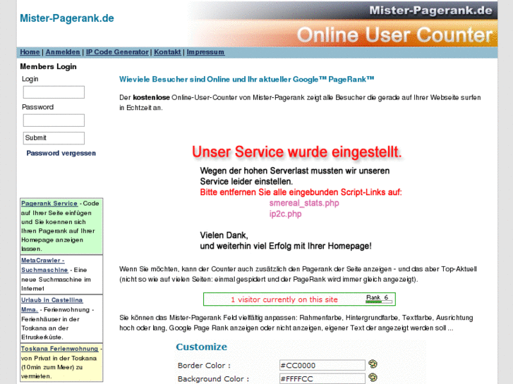 www.mister-pagerank.de