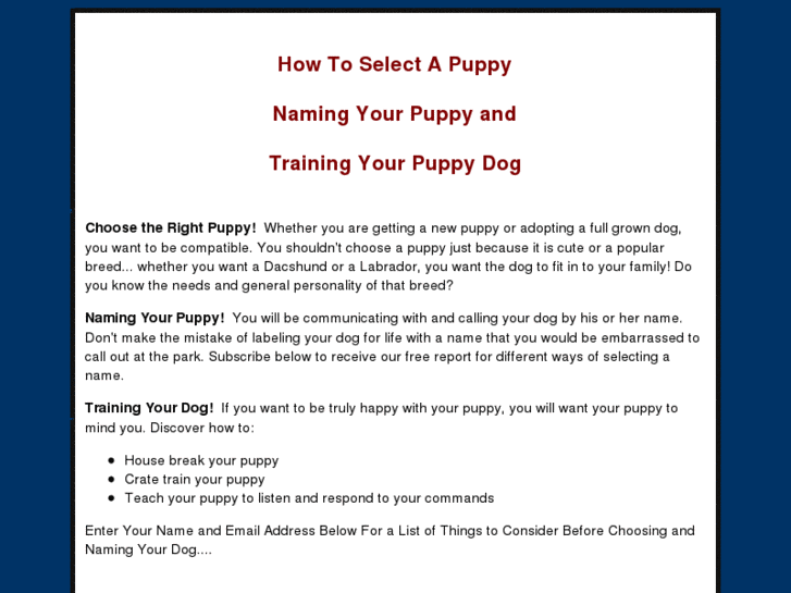 www.puppypickingfacts.com