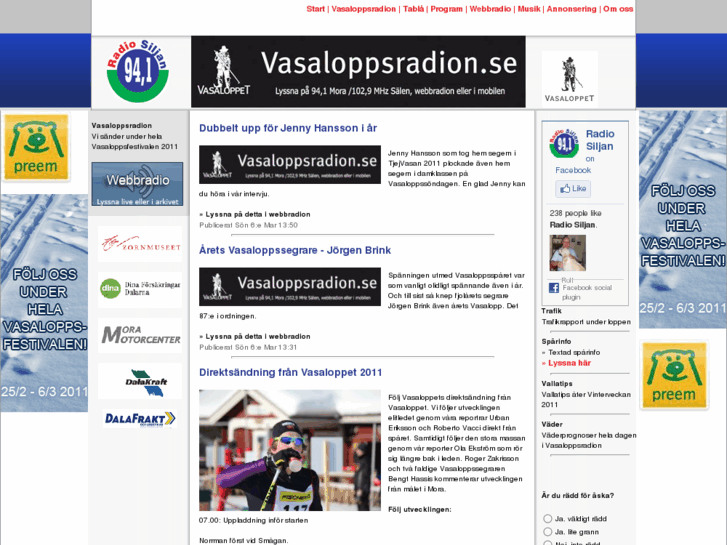 www.vasaloppsradion.se