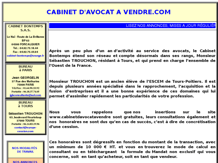 www.cabinetdavocatavendre.com