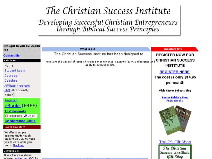 www.christian-success-institute.org