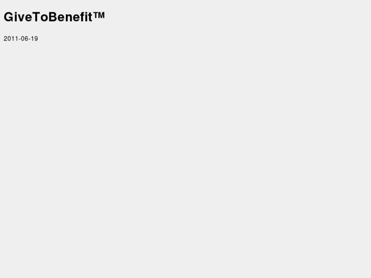 www.givetobenefit.net