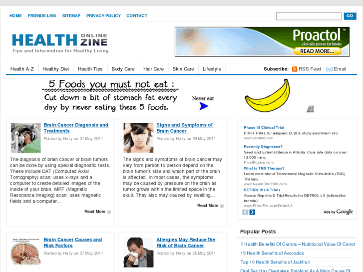 www.healthonlinezine.info