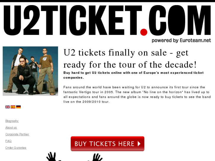 www.u2ticket.com