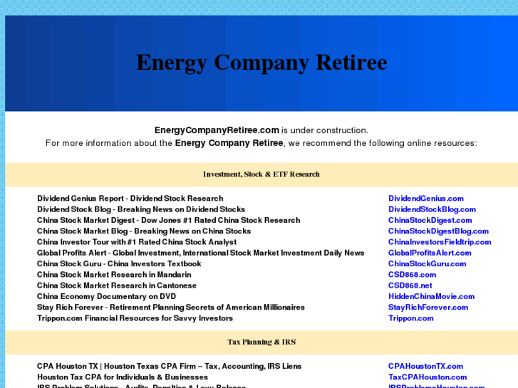 www.energycompanyretiree.com