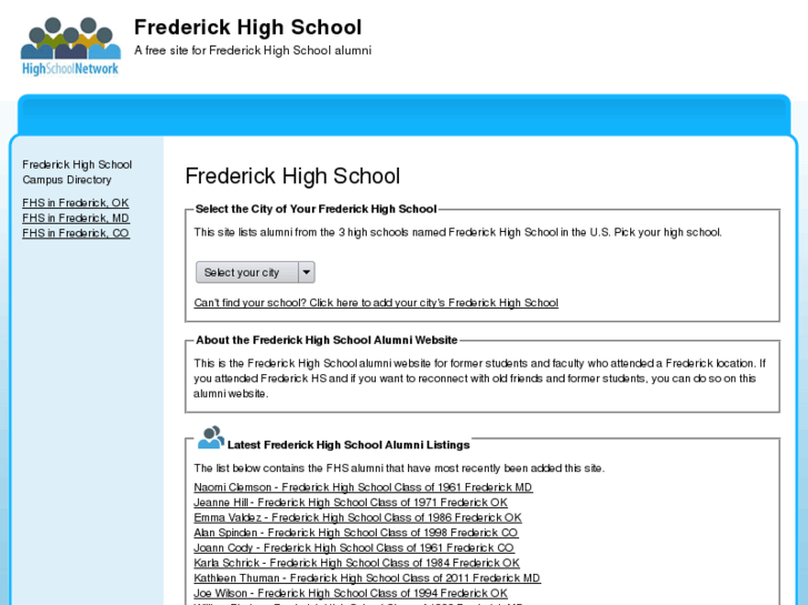 www.frederickhighschool.net