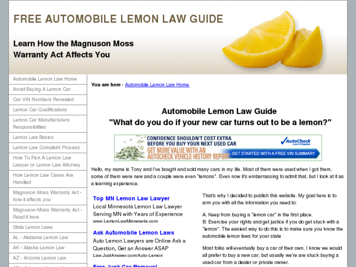 www.free-lemon-law-guide.com