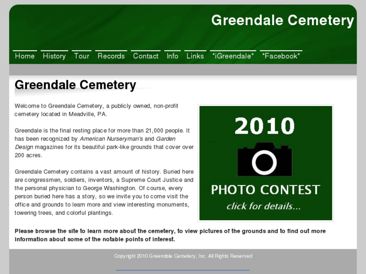 www.greendalecemetery.org