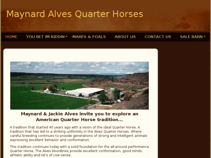 www.maynardalvesquarterhorses.com