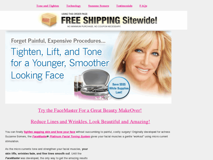 www.suzannesomers-facemaster.com