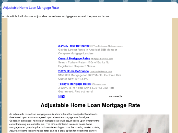 www.adjustablehomeloanmortgagerate.com
