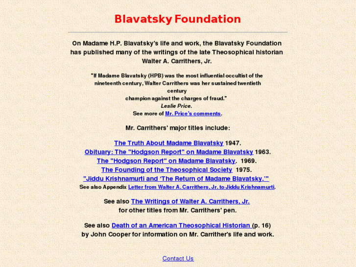 www.blavatskyfoundation.org