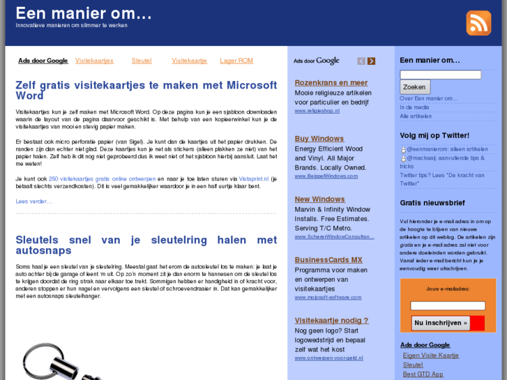 www.eenmanierom.nl