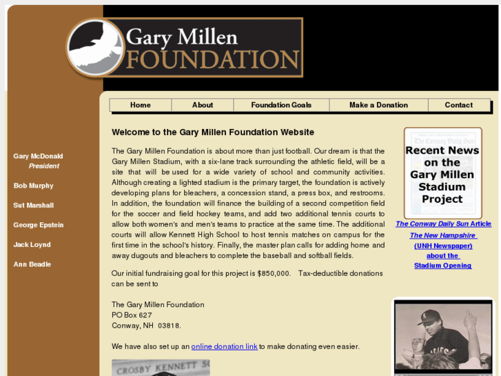 www.garymillenfoundation.com