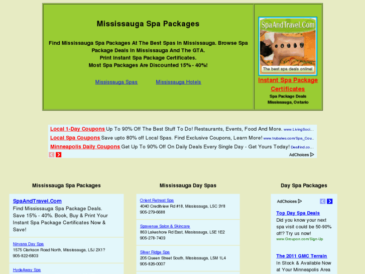 www.mississaugaspapackages.com