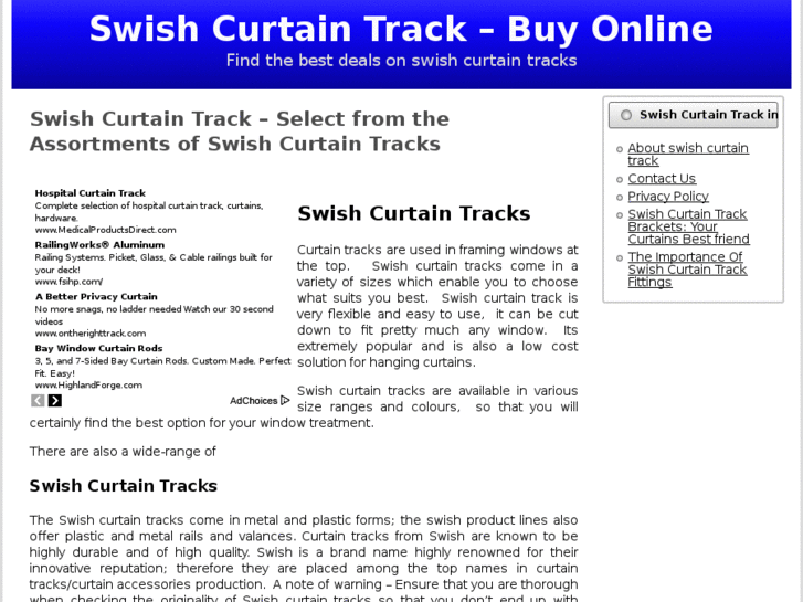 www.swishcurtaintrack.net