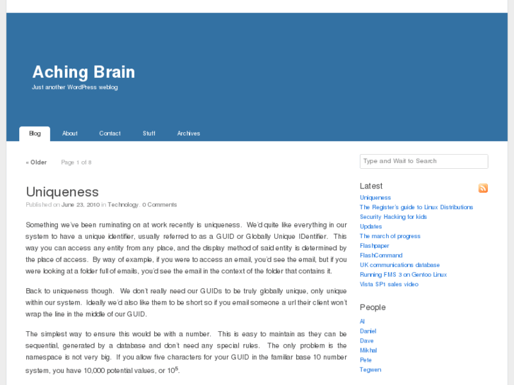 www.achingbrain.net