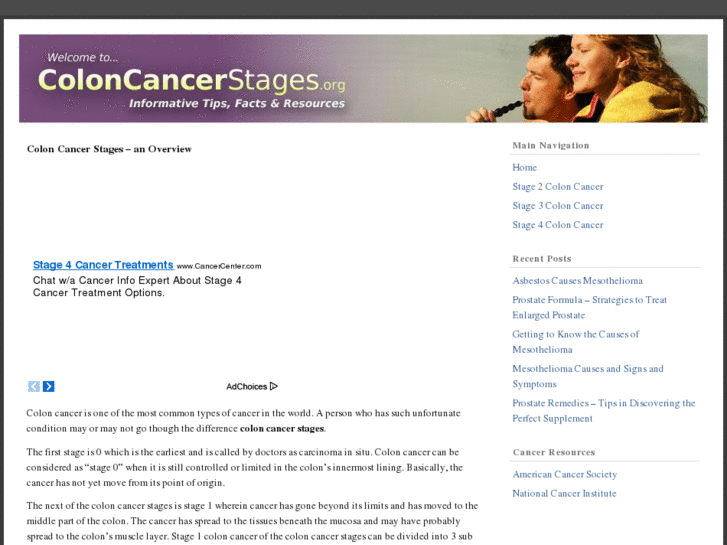 www.coloncancerstages.org