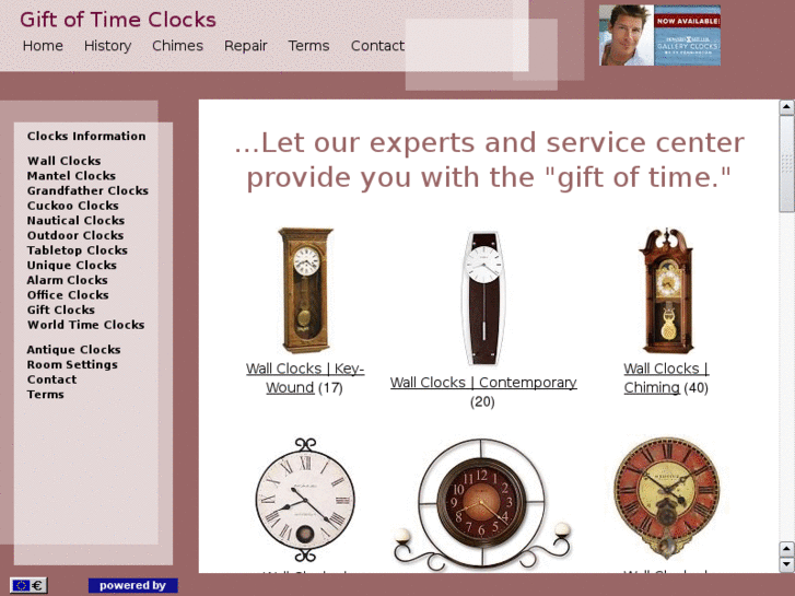 www.giftoftimeclocks.com