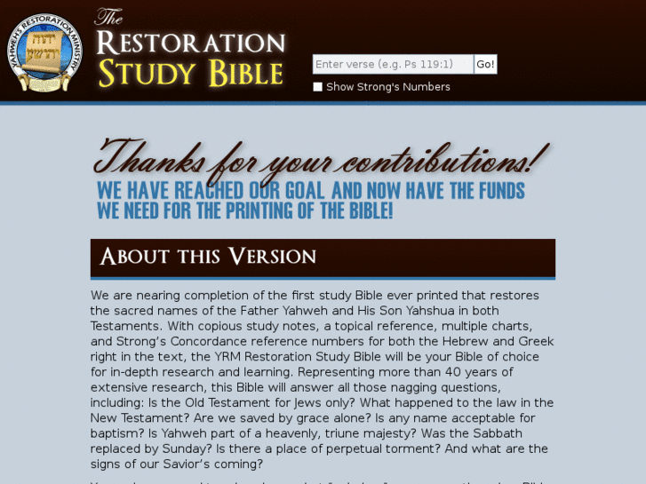 www.restorationstudybible.com