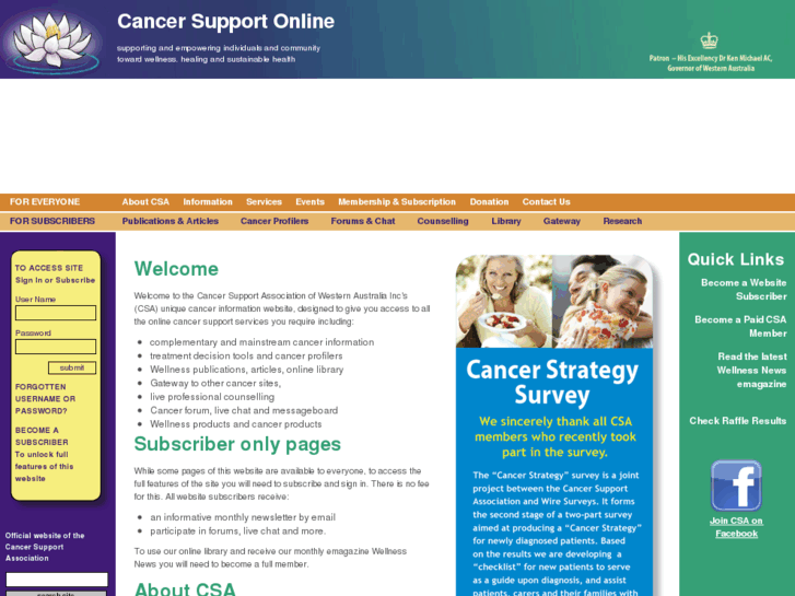 www.cancersupportwa.org.au