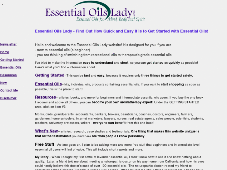 www.essentialoilslady.com