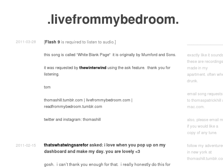 www.livefrommybedroom.com