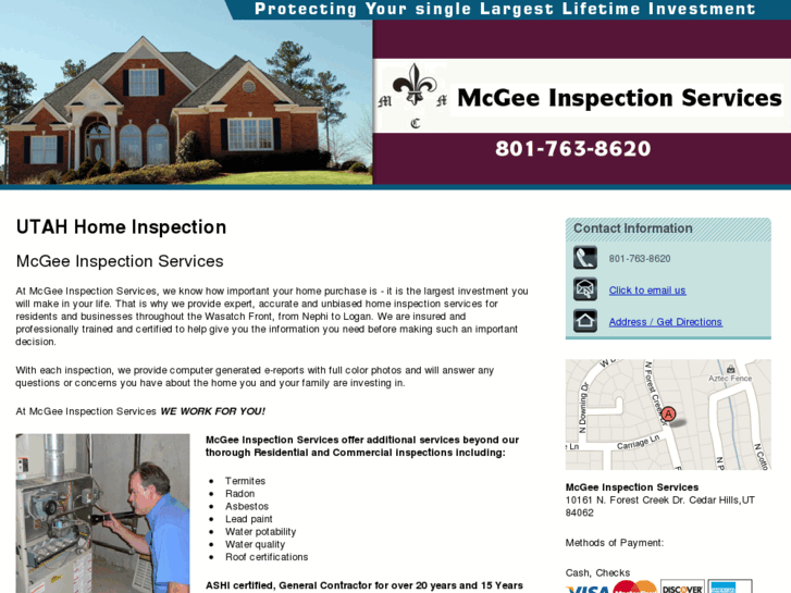 www.mcgeeinspectionserviceut.com