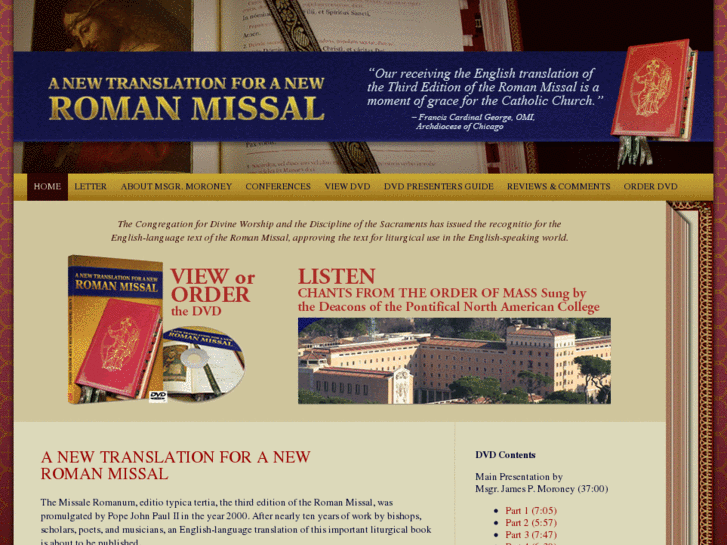 www.romanmissaldvd.com