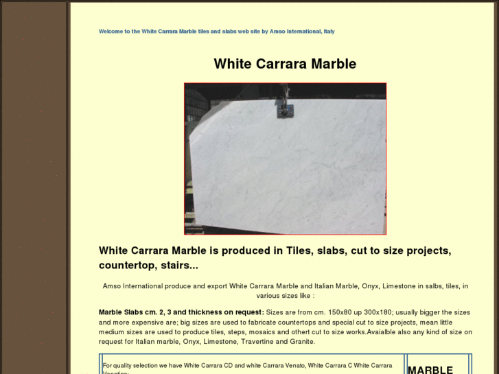 www.whitecarrara.net