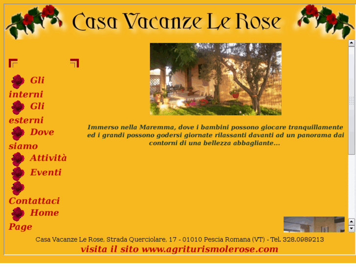 www.casavacanzelerose.com