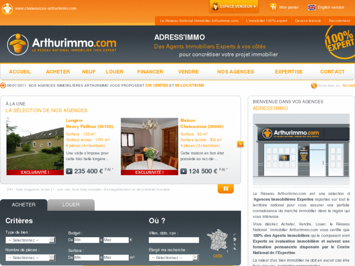 www.chateauroux-arthurimmo.com