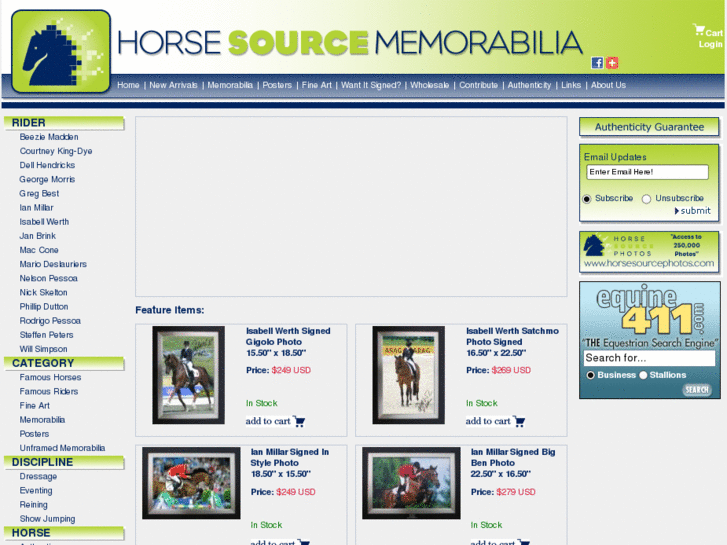 www.horsesourcememorabilia.com