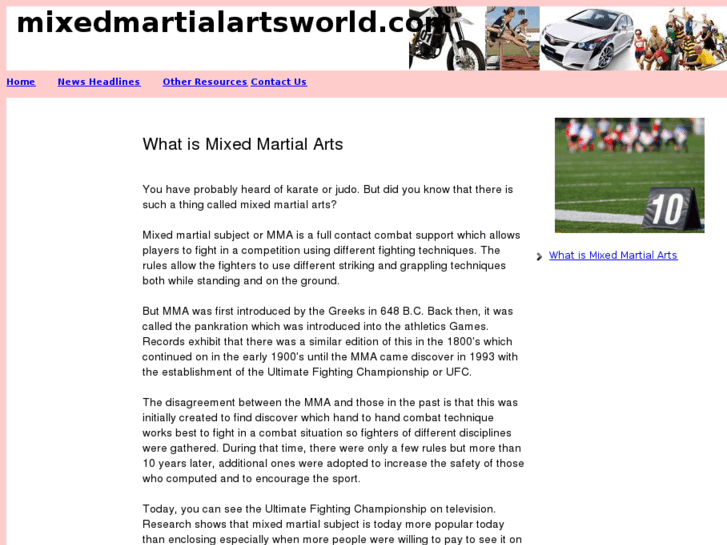 www.mixedmartialartsworld.com